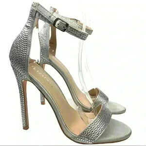 Liliana heels size 6 silver sequins stilettos formal party bridal bridesmaid
